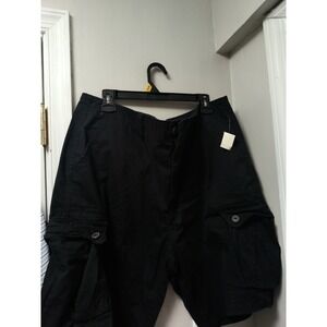 Aero Men's Stretch Cargo Shorts Black 40W New